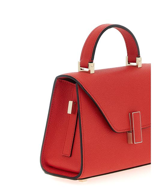 Valextra Red Micro 'iside' Crossbody -Tasche
