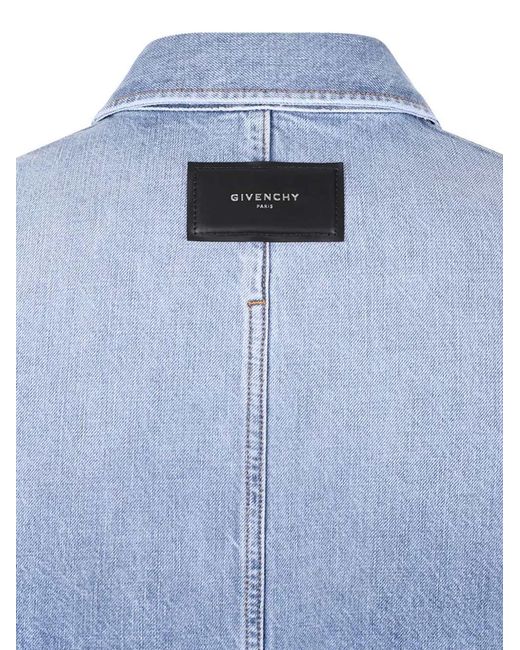 Givenchy Blue Button-Down-Hemd mit aufgesetzter Tasche