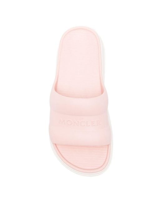Moncler Pink Altive Pool Slides