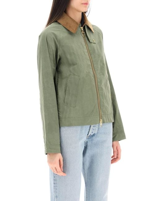 GIACCA 'CAMPBELL' CON EFFETTO VINTAGE di Barbour in Green