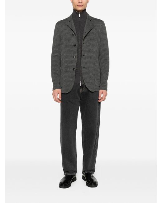Emporio Armani Black Denim Cotton Jeans for men