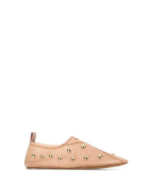 Chloé Pink Mesh Rita Ballerinas