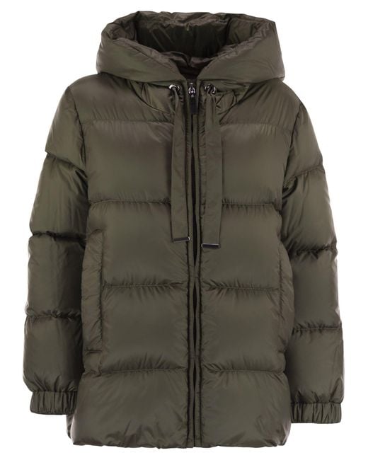 Seia Drip Proof Canvas Down Giacca di Max Mara in Green