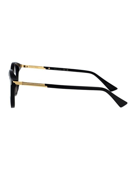 Bottega Veneta Black Metal Optical Glasses