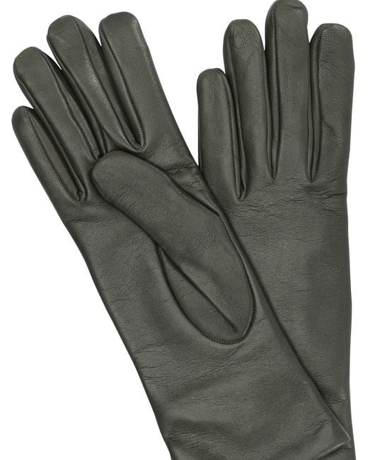 Restelli Green Leather Gloves "920"