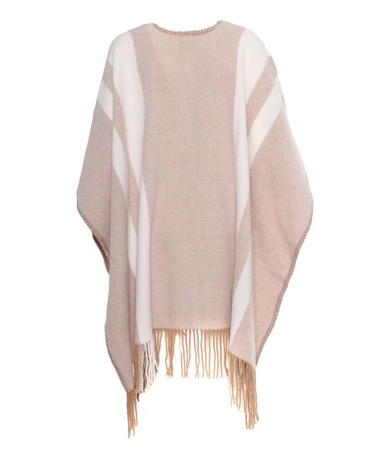 Fay Pink Two Colored Hooked Poncho