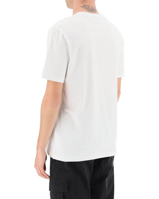 Boss Stretch Cotton T -Shirt in White für Herren