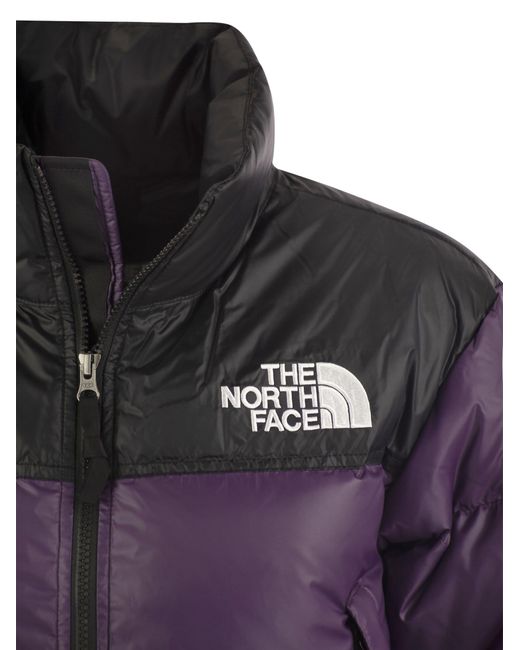 The North Face 1996 Retro Nuptse Short Down Jas in het Purple