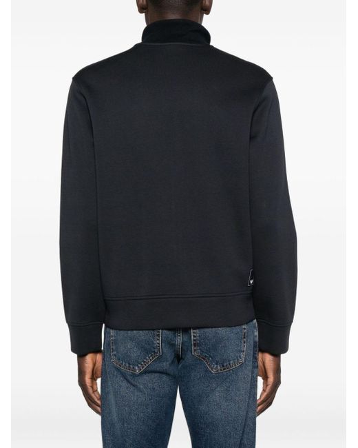 Sudadera con cremallera de cápsula emporio armani Emporio Armani de hombre de color Black