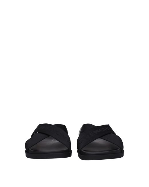 Givenchy Black Slippers And Hooves Fabric for men