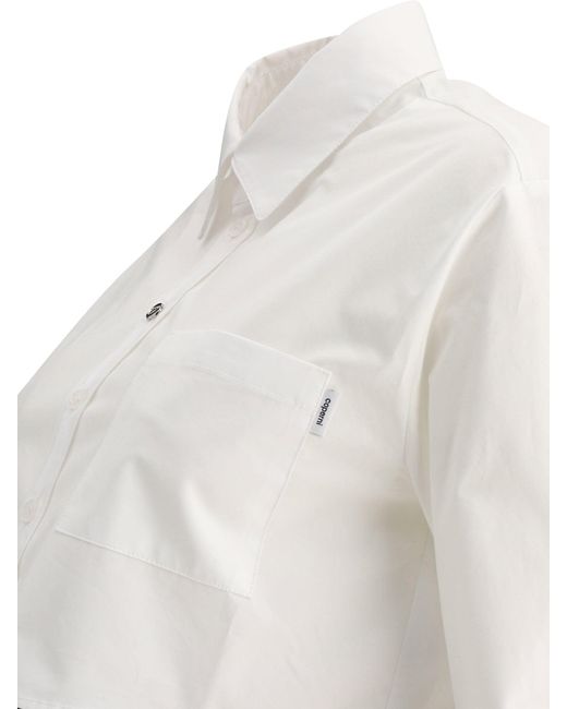 Coperni Bijgesneden Shirt in het White