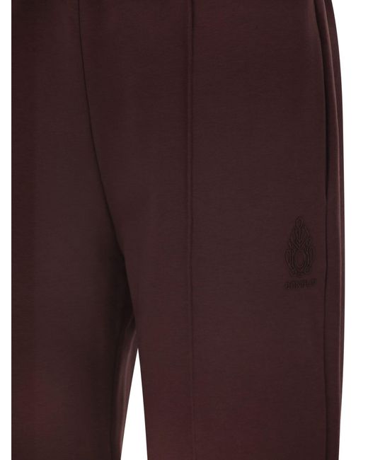 Dondup Purple Jogginghose mit weitem Bein und Logo