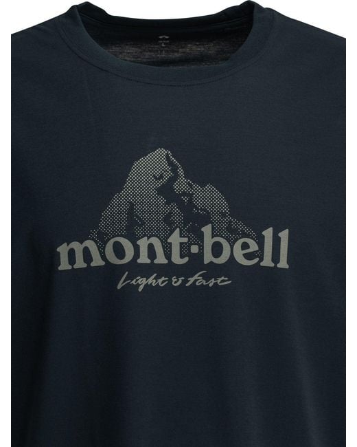 Montbell Black Polyester T-Shirt