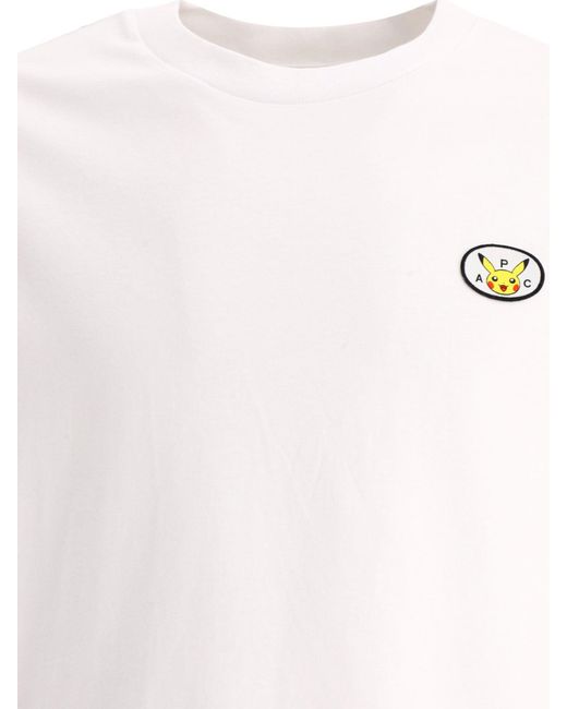 A.P.C. Patch Pokémon T -shirt in het White voor heren