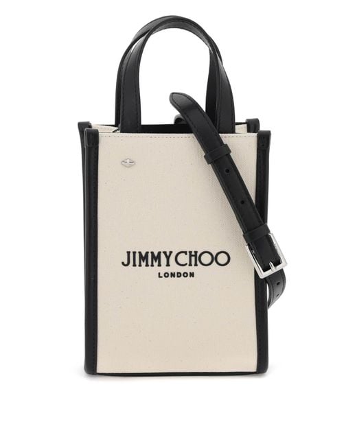 Borsa Tote N/S Mini di Jimmy Choo in Black