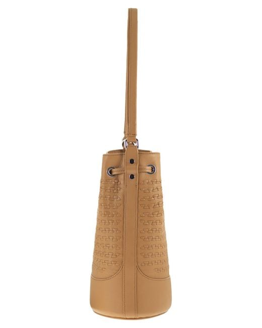 Zanellato Brown Monda' Bucket Bag S