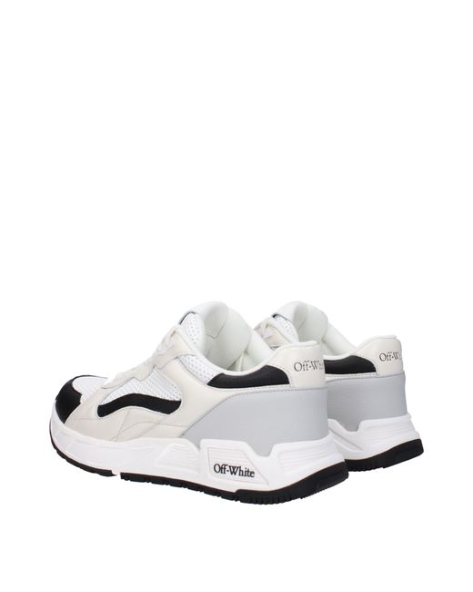 Off-White c/o Virgil Abloh White Sneakers Donna Pelle Bianco/Nero