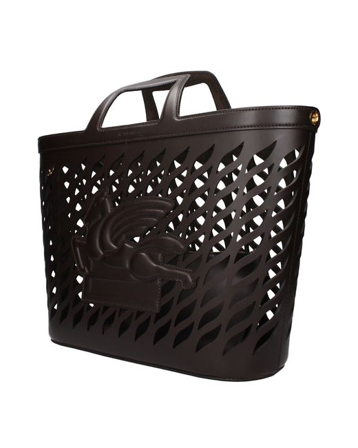 Etro Black Handbags Leather