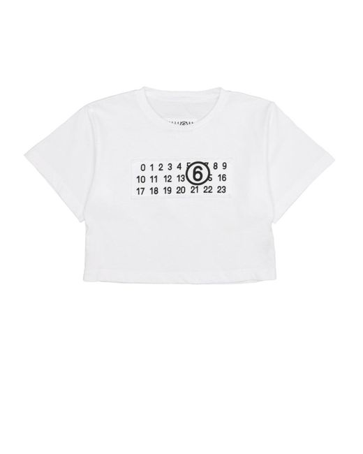 MM6 by Maison Martin Margiela T Shirts En Polos Wit in het White