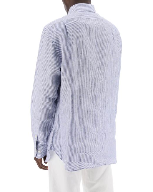 Polo Ralph Lauren Slim Fit Leinenhemd in Blue für Herren