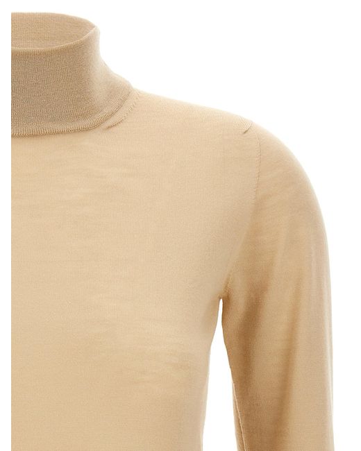 Suéter de cuello de tortuga de 'Cecina' Max Mara de color Natural