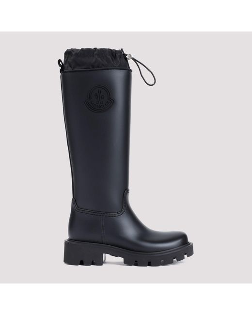 Moncler Blue Kickstream High Rain Boots