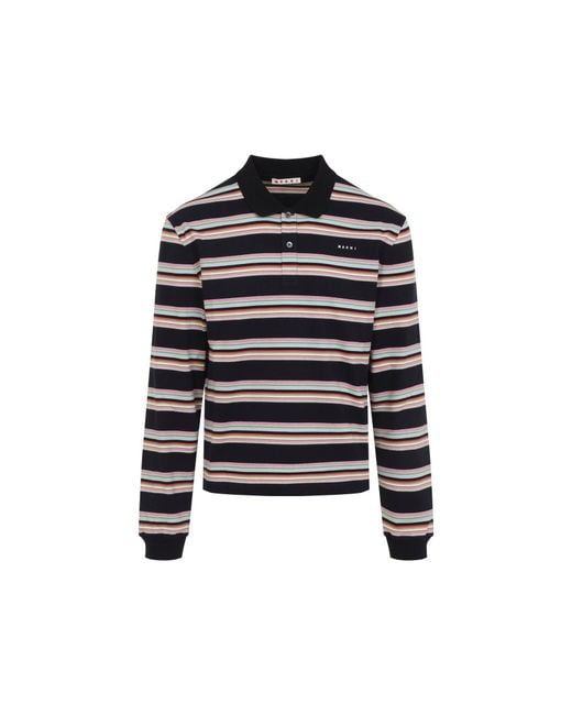 Marni Black Cotton Polo