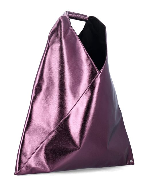 MM6 by Maison Margiela Purple Japanese Metallic Bag