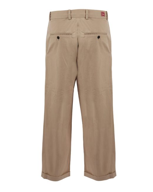 Drole de Monsieur Natural Dr Le De Monsieur Cropped Pants With Cotton