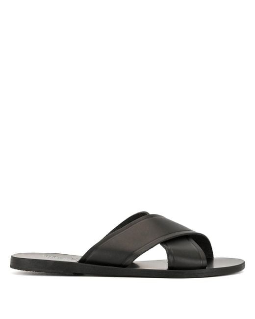 Ancient Greek Sandals White Thais Leather Sandals