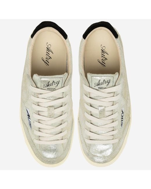 Autry White Low Sneakers Windscape/ Suede