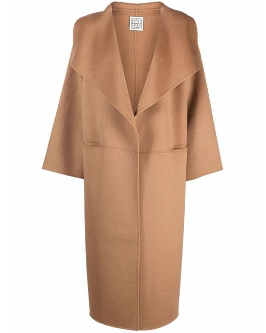 Totême  Natural Signature Wool And Cashmere Coat
