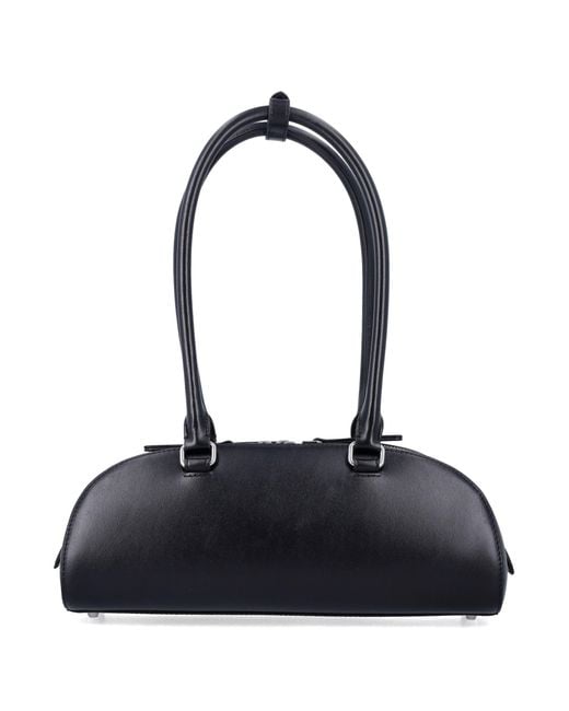 DIESEL Black 1Dr Dome Leather Shoulder Bag