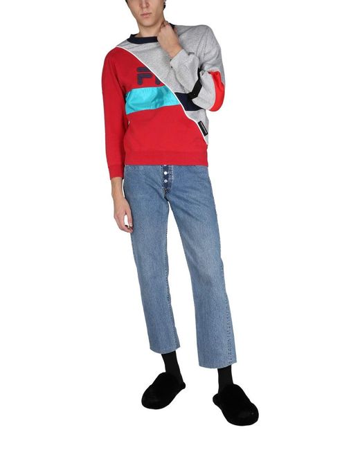 1/OFF Blue Double Waist Jeans