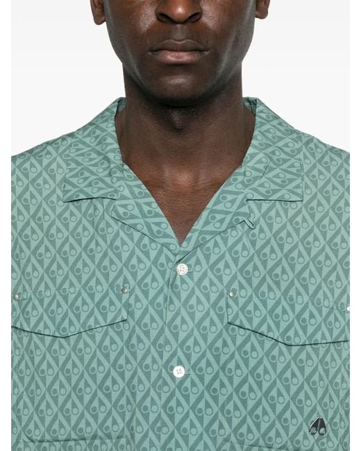 Moose Knuckles Green The Bay Shirt