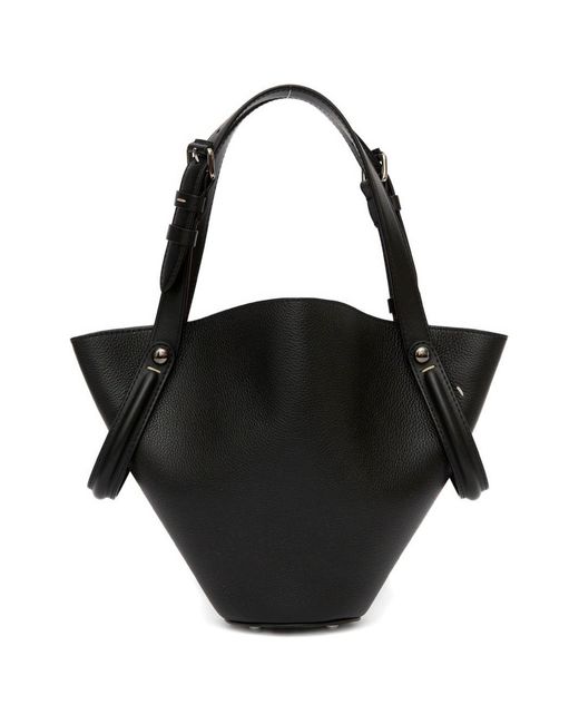 Maison Margiela Black Dress-Age Small Leather Handbag