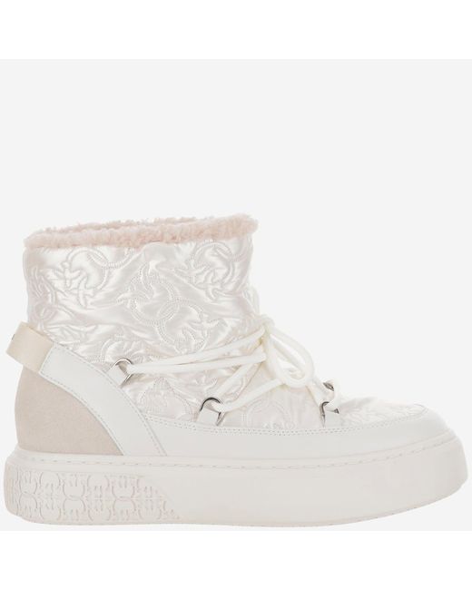 Yoko 19 bottines matelassées Pinko en coloris White