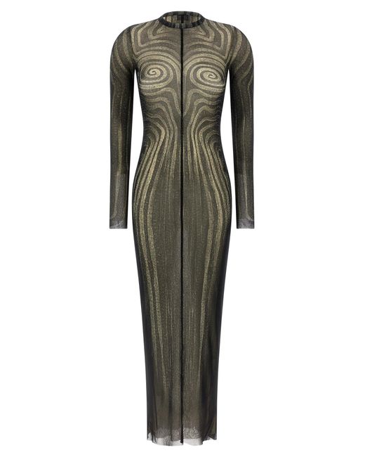 Jean Paul Gaultier Green Tüllkleid