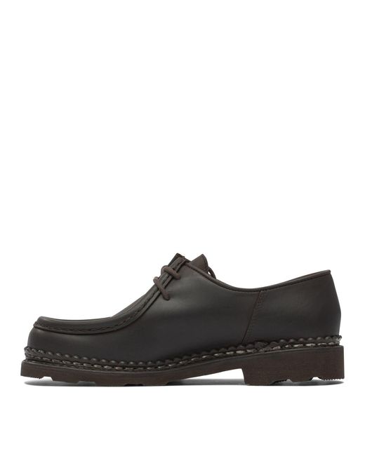 Paraboot Black "Michael" Lace-Up Loafers for men