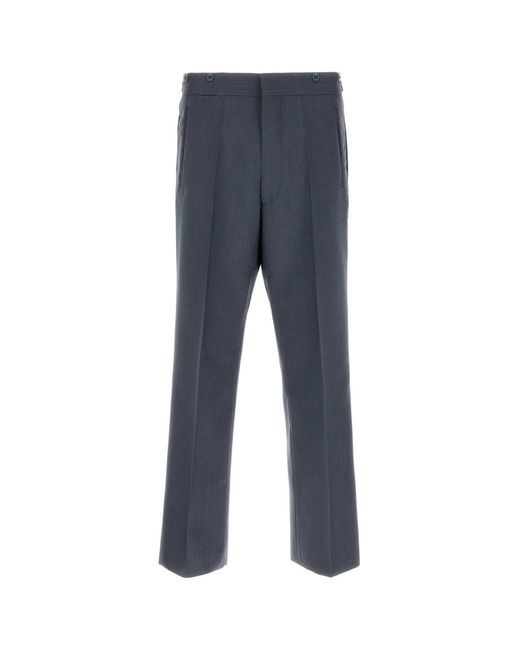 Prada Blue Mohair Blend Pant Wool for men