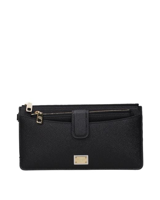 Dolce & Gabbana Black Leather Wallet