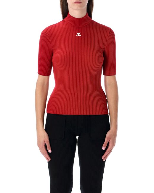 Courreges Red Courrèges Pullover rot