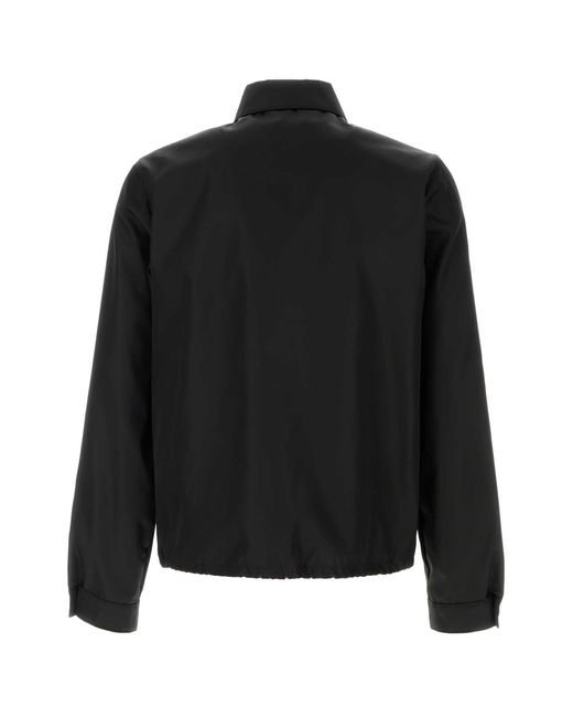 Prada Black Regular Logo Jacket for men