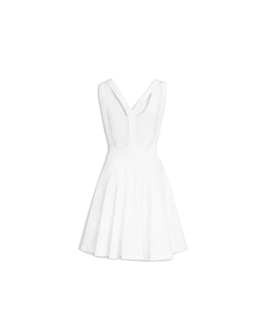 Alaïa White Cotton Mini Dress