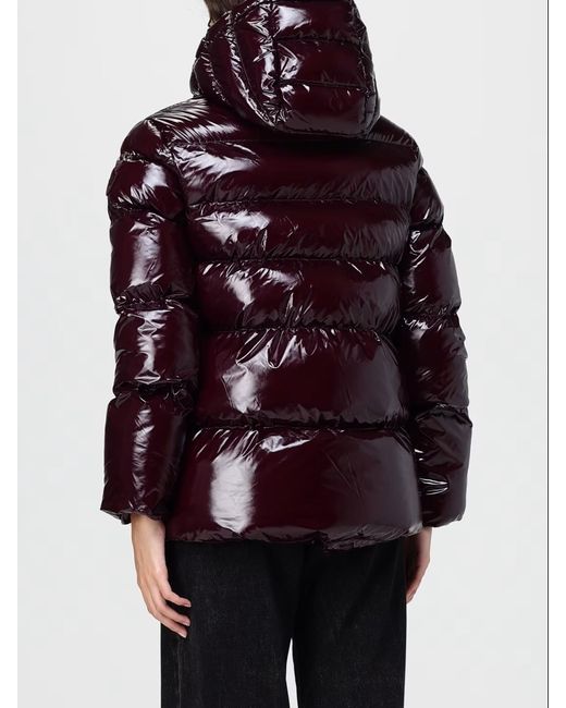 Pinko Pufferjack Met Capuchon in het Red