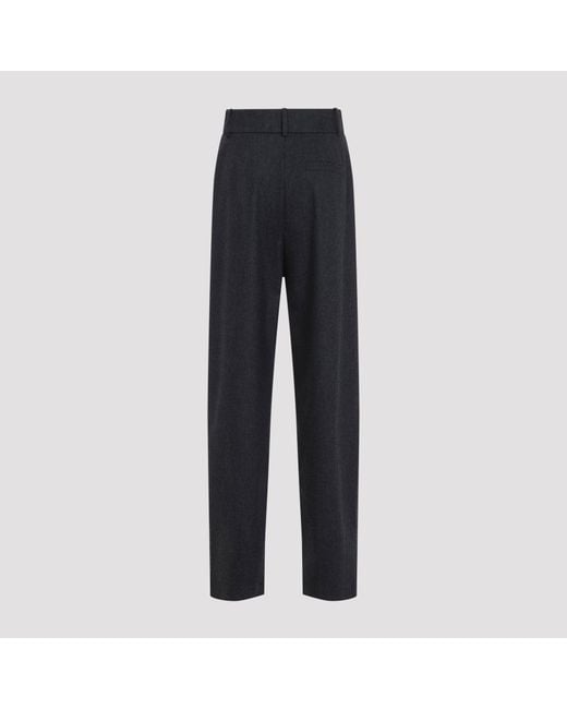 Giorgio Armani Blue Swamp Wool Trousers