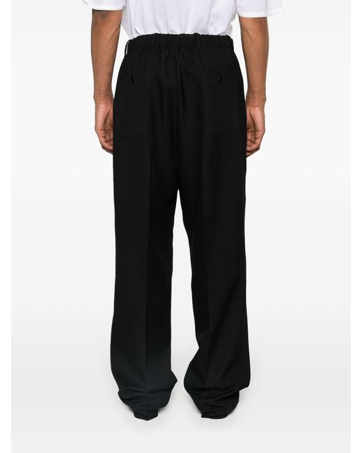 Random Identities Black Worker Low Crotch Trousers