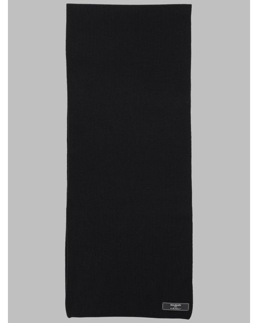 Balmain Black Textile Accessories For