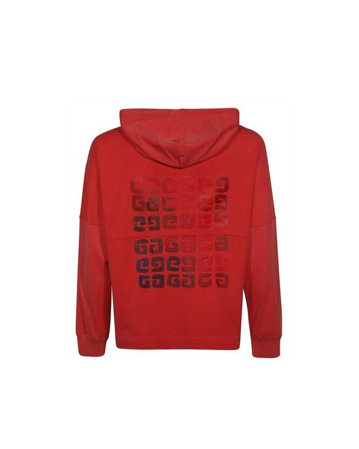 Givenchy Red Hoodies for men