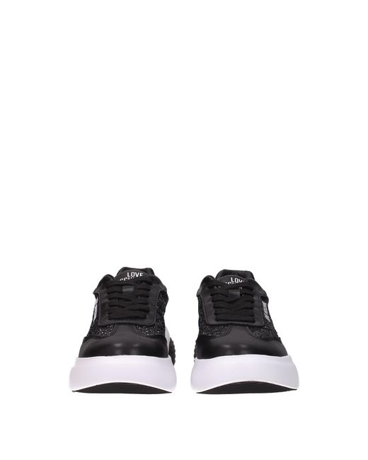 Love Moschino Black Sneakers Donna Glitter Nero